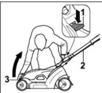 STIHL RMA 239.1 C - Mise en position verticale des tondeuses - 1