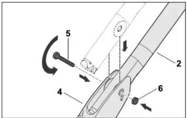 STIHL RMA 239.1 C - Attaching the Handlebar - 2
