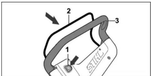 STIHL RMA 239.1 C - Activation de la lame - 1