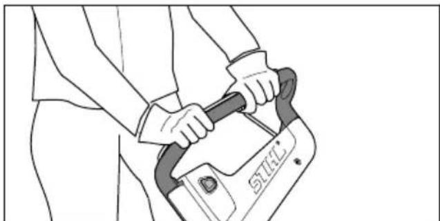 STIHL RMA 239.1 C - Grasmaier vasthouden en leiden - 1