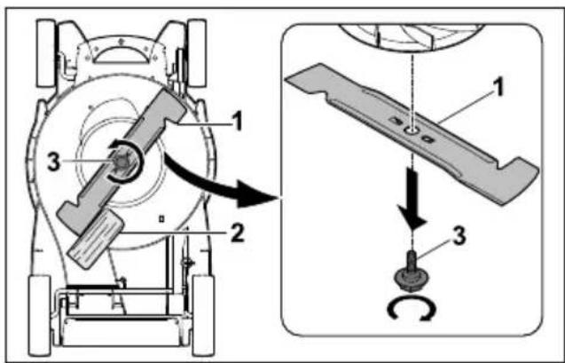 STIHL RMA 239.1 C - Demontage de la lame - 1