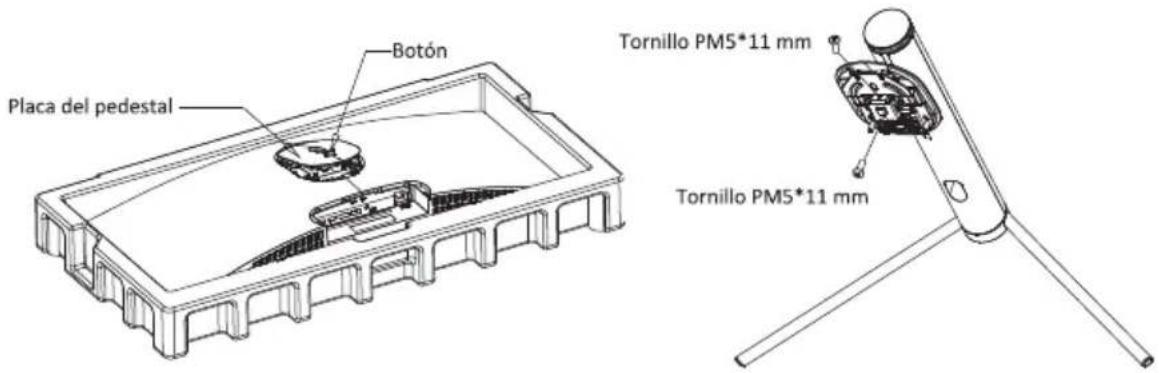 LC-Power M34-UWQHD-180-C - Instalación del pedestal - 2