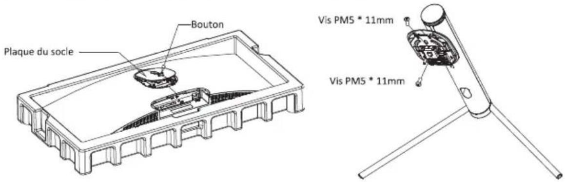 LC-Power M34-UWQHD-180-C - Installation du socle - 2