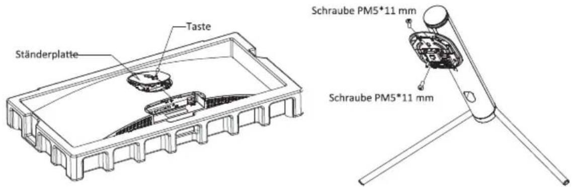 LC-Power M34-UWQHD-180-C - Standfußinstallation - 2