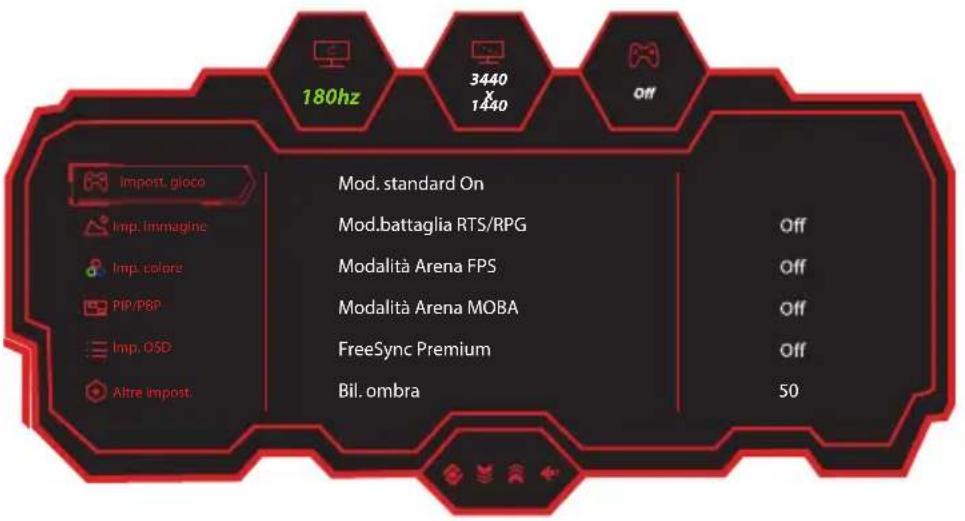 LC-Power M34-UWQHD-180-C - OSD - 2