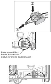 Power terminal block Bomien d'alimentation Elaque del terminal de alimentación