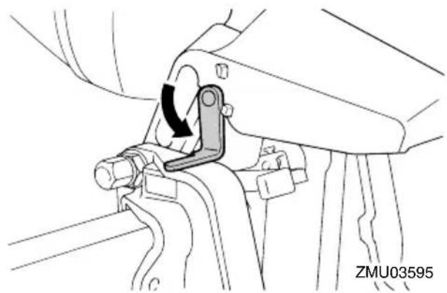 YAMAHA F40G (2024) - Levier support de relevage pour les modèles à système de trim ou à relevage hydraulique - 1