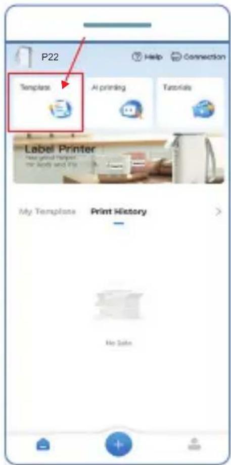 OLYMPIA P22 - Select the desired template. - 1