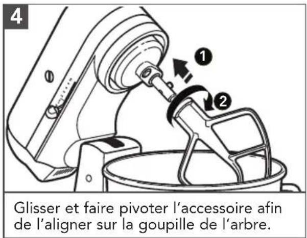 KITCHENAID KSM195 - GUIDE DE COMMANDE DE VITESSE - 3