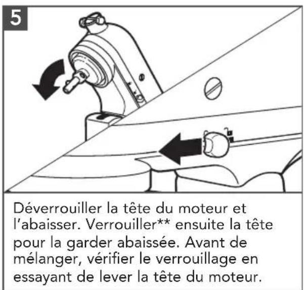 KITCHENAID KSM192 - GUIDE DE COMMANDE DE VITESSE - 4