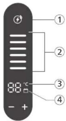 PHILIPS PerfectDraft HD3760 - LCD-display (uitsluitend HD3770) - 1