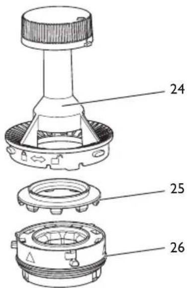 MELITTA AromaFresh Pro II - Maalgraadregelaar demonteren en reinigen - 3