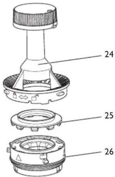 MELITTA AromaFresh Pro II - Afmontering og rengøring af malegradsregulator - 3