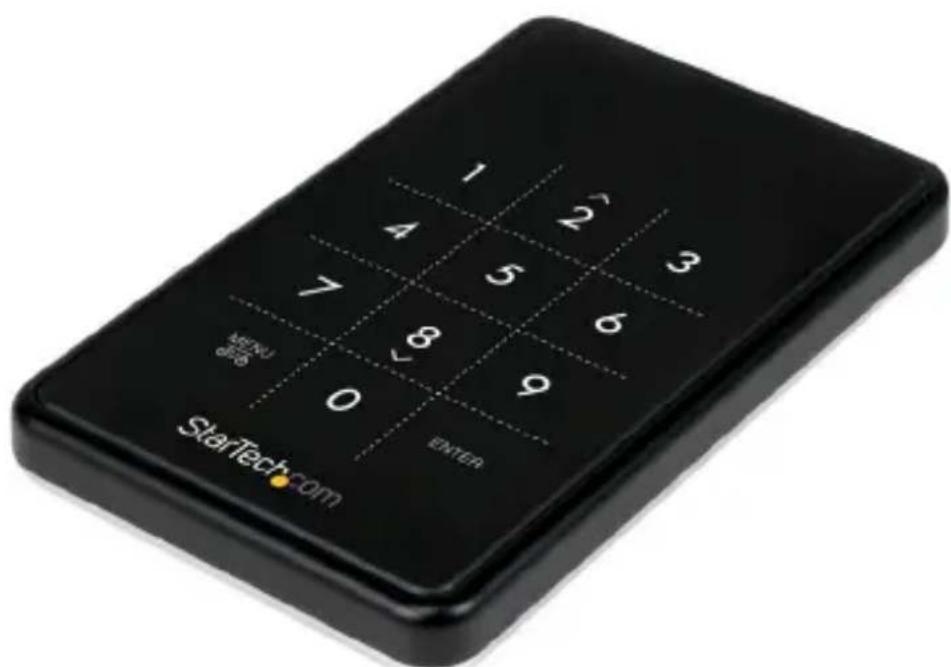 StarTech.com S2510BU33PW - USB 3.0 - 2.5インチSATA 3.0ケース (暗号システム付き) - 1