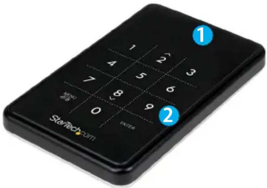 StarTech.com S2510BU33PW - トップ ビュー - 1