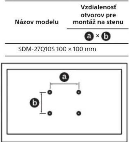 SONY INZONE M10S - Spoločnosť Sony dôrazne odporúča pre ochranu produktu a z bezpečnostných dôvodov zverit upevnenie OLED monitora na stenu kvalifikovaným odborníkom. Nepokúšajte sa ho montovať sami. - 2