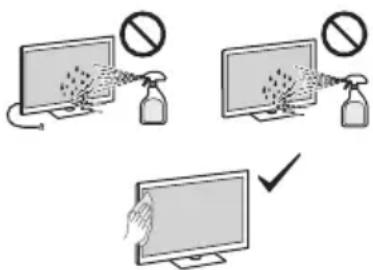 SONY INZONE M10S - Håndtering og rengjøring av skjermflaten/ kabinettet på OLED-skjermen - 1