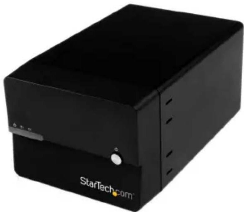 StarTech.com S3520WU33ER - USB 3.0/eSATA Dual 3.5インチSATA HDD エンクロージャ - 1
