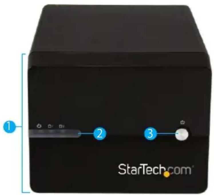 StarTech.com S3520WU33ER - 正面図 - 1