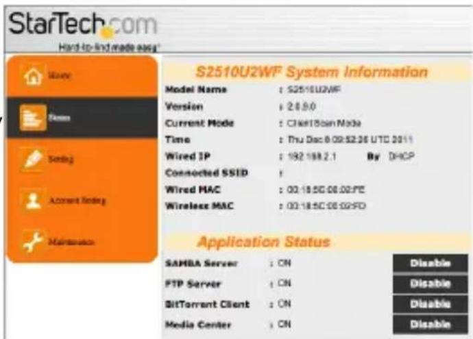 StarTech.com S2510U2WF - Statut - 1