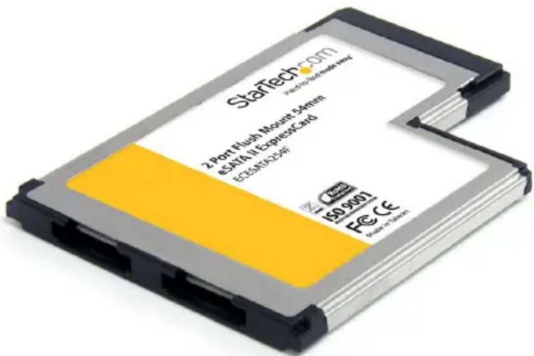 StarTech.com ECESATA254F - Carte eSATA 54mm ExpressCard Encastrée - 1