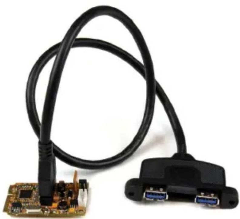 StarTech.com MPEXUSB3S22B - Carte Adaptateur Mini PCI Express à 2 ports USB 3.0 SuperSpeed avec Kit de support - 1