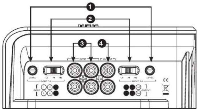 JBL MS-A1004 - como fazer un filtro de passage alto - 3