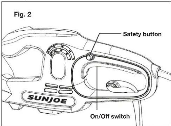 Sun Joe HJ15HTE - Starting + Stopping - 1