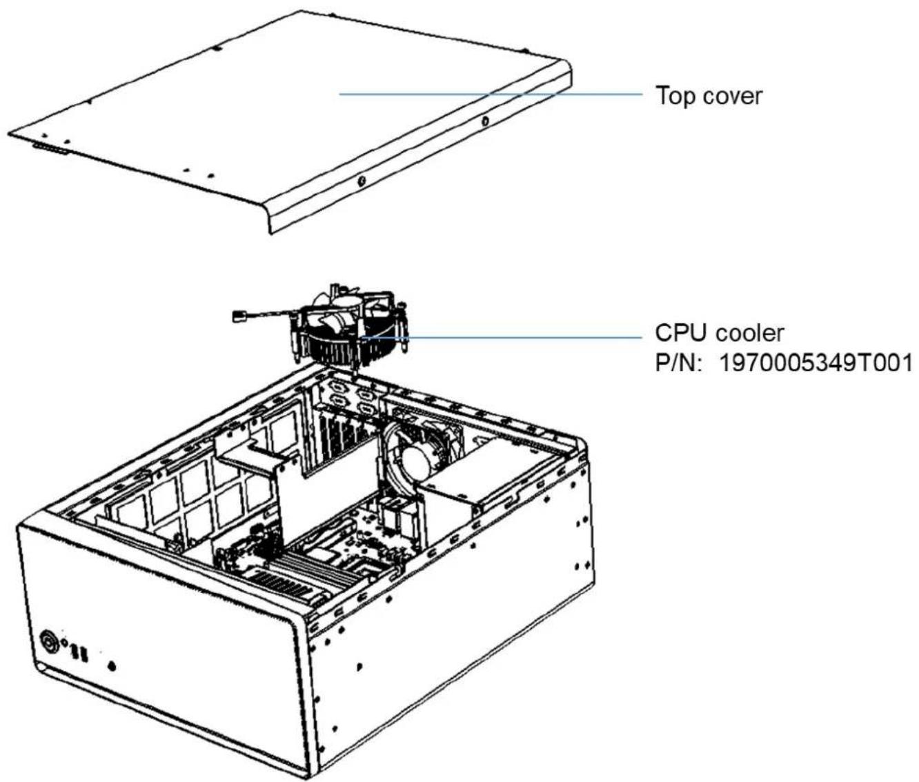 Advantech AIR-510-000A1 - Open the Chassis Cover - 1