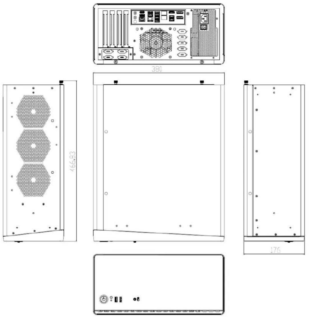 Advantech AIR-510-000A1 - Dimensions - 1