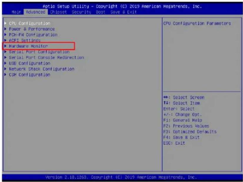 Advantech AMAX-5410-A - 硬件监视器 - 1