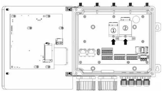 Advantech UNO-430-1 - M.2 WIFI/LTE 模块 (选配)安装 - 3