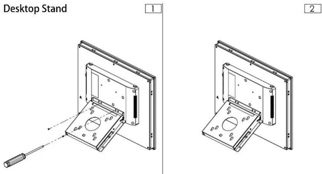Advantech FPM-219-R9AE - Desktop Stand Mounting / Montage du support de bureau - 1