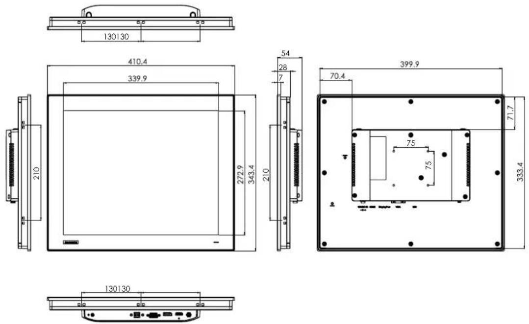 Advantech FPM-215-R8AE - 17" Model - 1