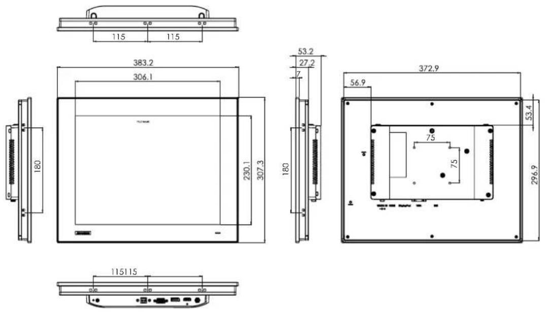 Advantech FPM-217-R8AE - 15" Model - 1