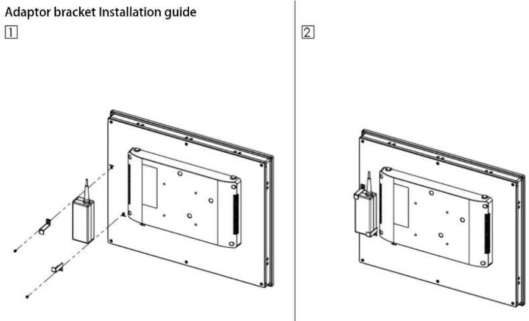 Advantech FPM-217-R8AE - Power Adapter Bracket Mounting (Optional) - 1