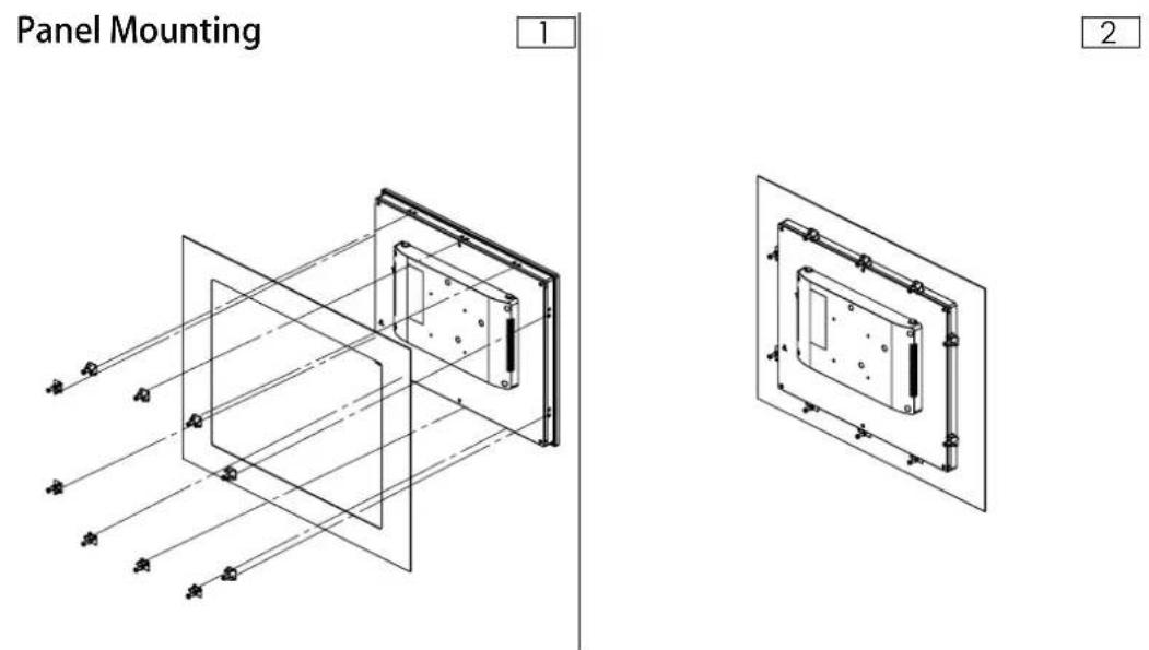 Advantech FPM-217-R8AE - Panel Mounting / Montage Sur Panneau - 1