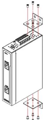Advantech EKI-2701PSI-AE - 壁への取り付け方法 - 1