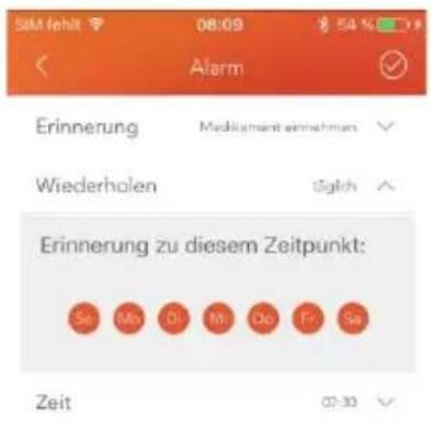 Newgen Medicals FBT-55.HR PRO.V4 - Alarm einstellen - 8