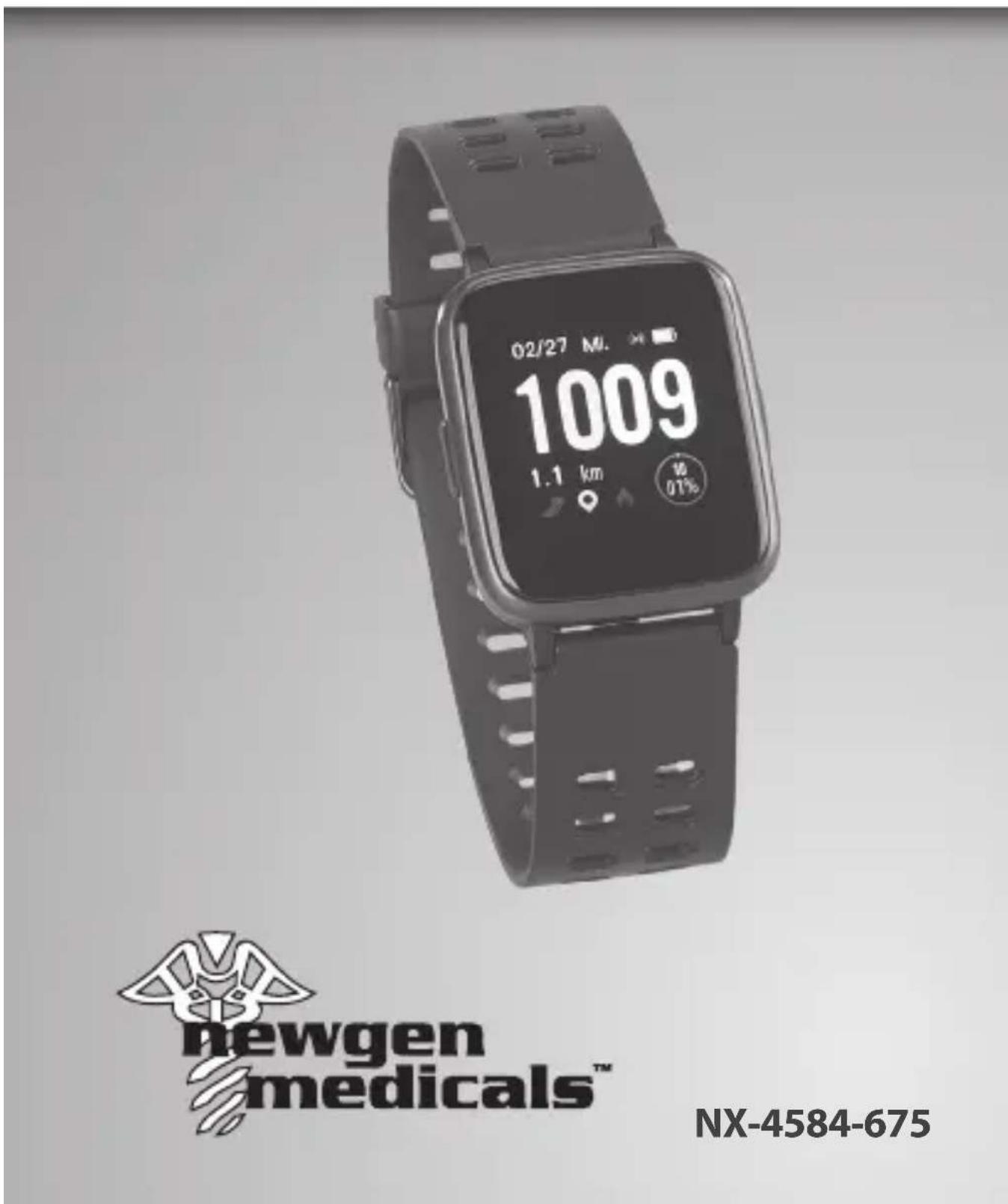 Newgen Medicals SW-260.hr - Fitness-Uhr SW-260.hr - 1