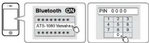 YAMAHA ATS-1080 - Selecteer "ATS-1080 Yamaha" (of "YamahaAV") van de lijst. - 1