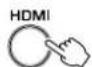 YAMAHA ATS-1080 - Press and hold HDMI at least three seconds. - 1