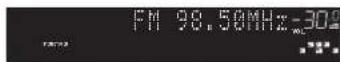 YAMAHA MusicCast RX-A1070 - 3Use the following keys to set a frequency. - 1