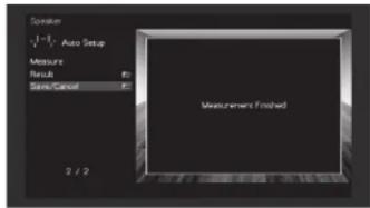 YAMAHA MusicCast RX-A1070 - 3Utilisez les touches de curseur pour selectionner « Measure » et appuyez sur ENTER. - 1