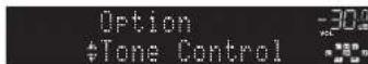 YAMAHA RX-V1085 - Basic operation of the Option menu - 1