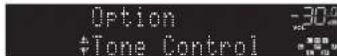 YAMAHA RX-V1085 - Fonctionnement de base du menu Option - 1