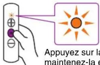Appuyez sur la maintenez-la e