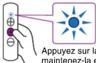 Appuyez sur la maintenez-la e