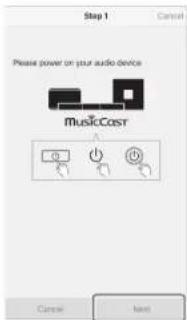 YAMAHA YAS-706 - Encienda la unidad y luego pulse "Siguiente". - 1