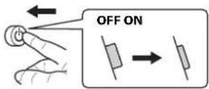 YAMAHA YPX-500 - Viewing the ⏻ (power) button from the side... - 1